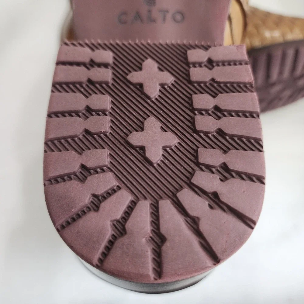Calto K30524 Men 11 Boot Brown Leather Invisible Height Increasing Elevator Boot